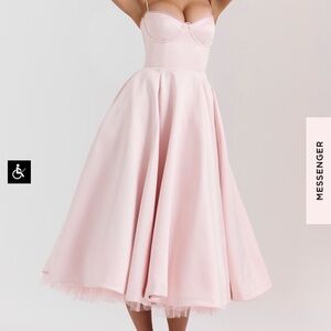 House of CB Pink Strapless Dress